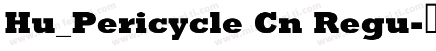 Hu_Pericycle Cn Regu字体转换